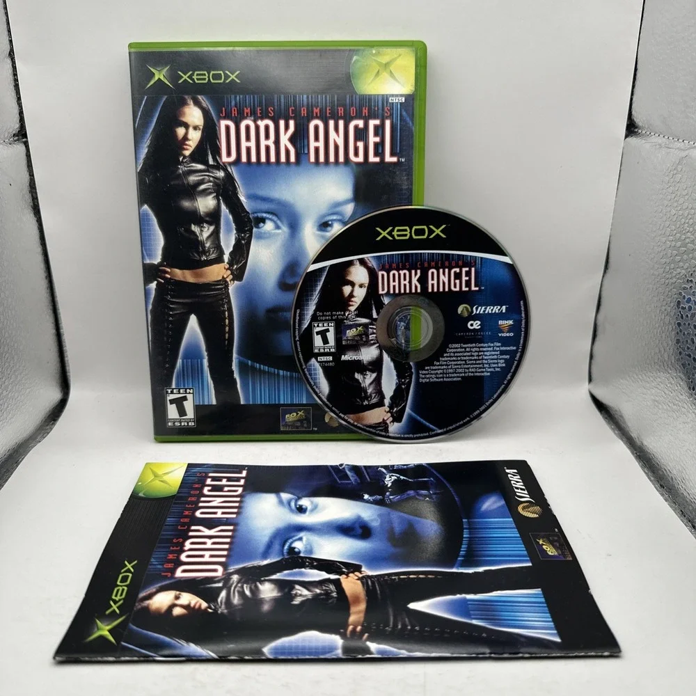 James Camerons Dark Angel OG Xbox 2002 CIB Complete Manual Reg Card EXCELLENT